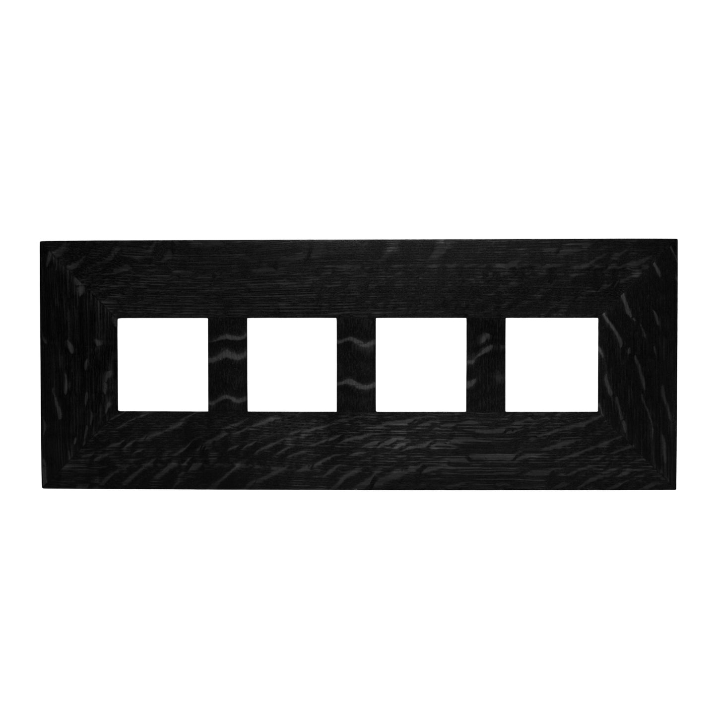3x3 Oak Park Frame - Quadruple Divider - Ebony