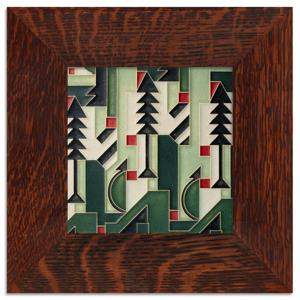 Cubist Christmas - 6"x6" Tile