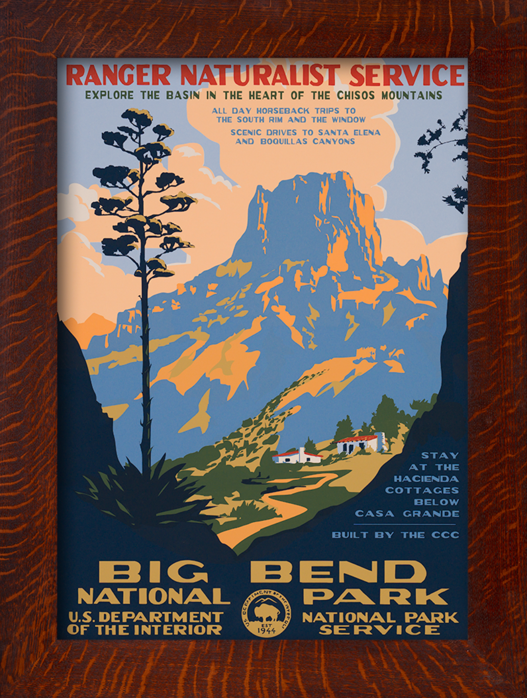 BIG BEND NATIONAL PARK - Reproduction WPA Poster