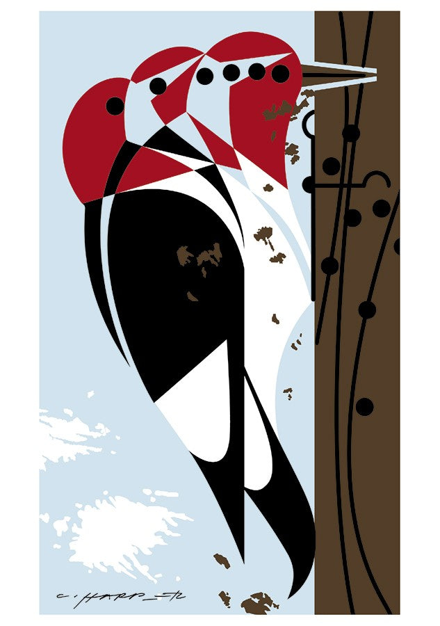 Charley Harper Woodpeckers Notecard Folio