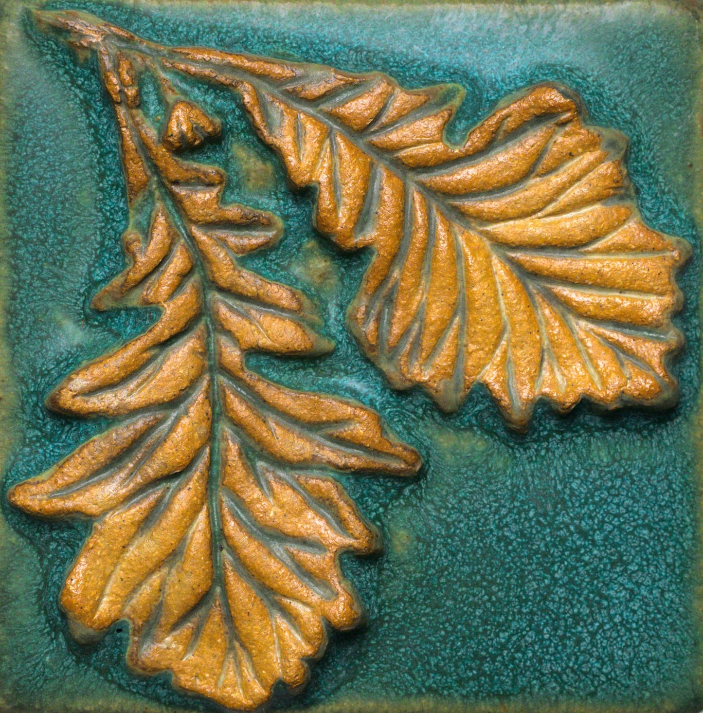 Double Oak Leaves - 4"x4" Tile
