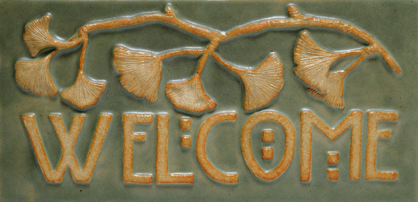 Ginkgo Welcome - 12"x6" Tile