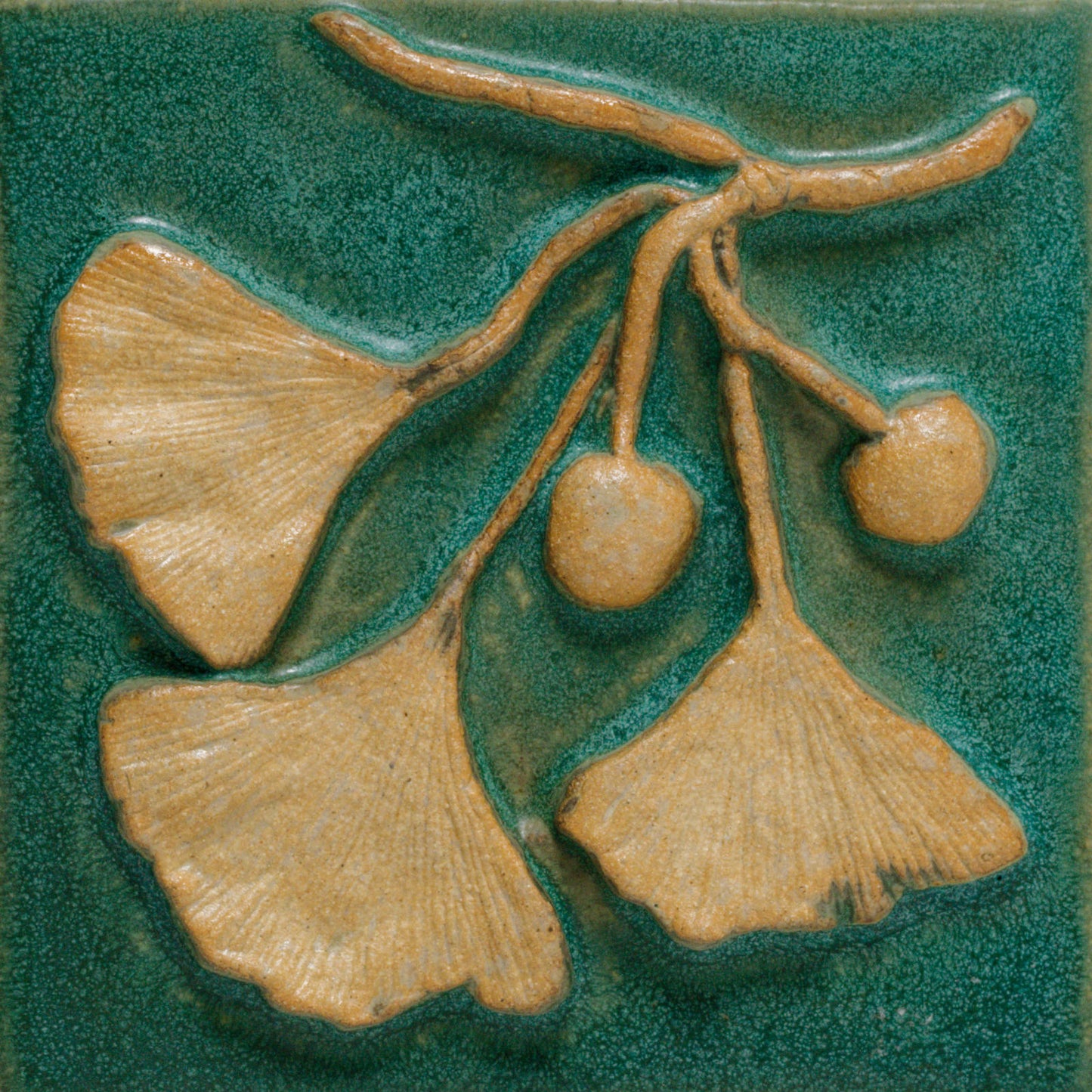 Ginkgo & Fruit - 6"x6" Tile