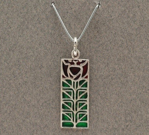 Dard Hunter Sterling Silver & Enamel Jewelry - Design #206
