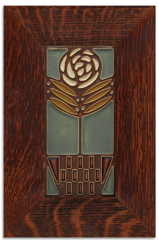 Checkerpot Rose - 4"x8" Tile
