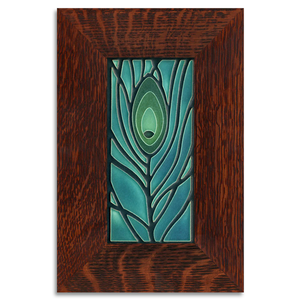 Peacock Feather - 4"x8" Tile