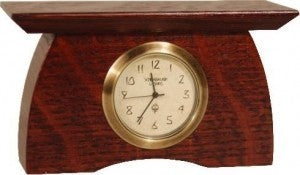 Arts & Crafts Style Mini Mantle Clock
