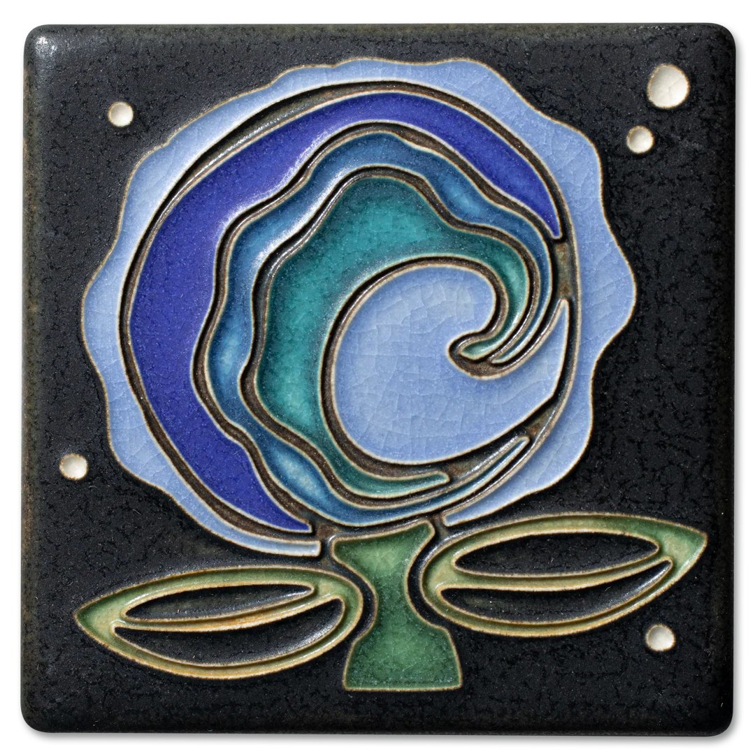 Cosmic Bloom - 4"x4" Tile