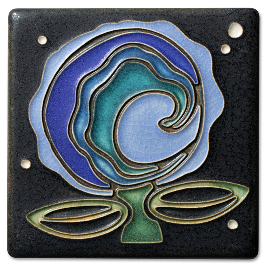 Cosmic Bloom - 4"x4" Tile
