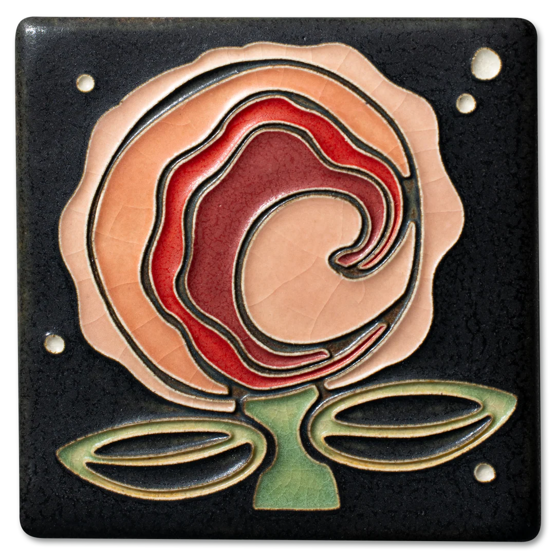 Cosmic Bloom - 4"x4" Tile