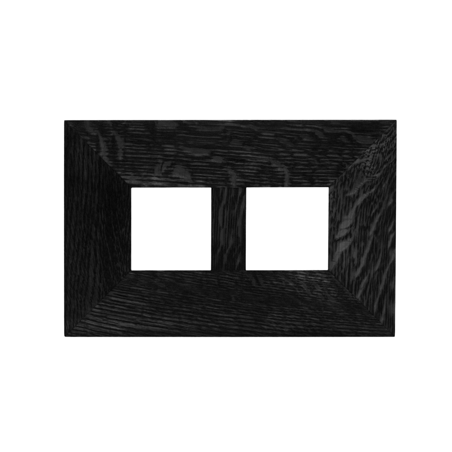 3x3 Oak Park Frame - Double Divider - Ebony