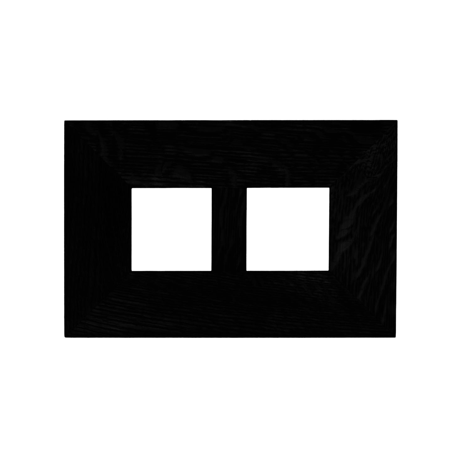 3x3 Oak Park Frame - Double Divider - Ebony