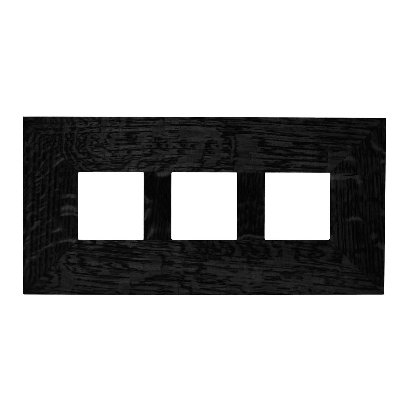 3x3 Oak Park Frame - Triple Divider - Ebony