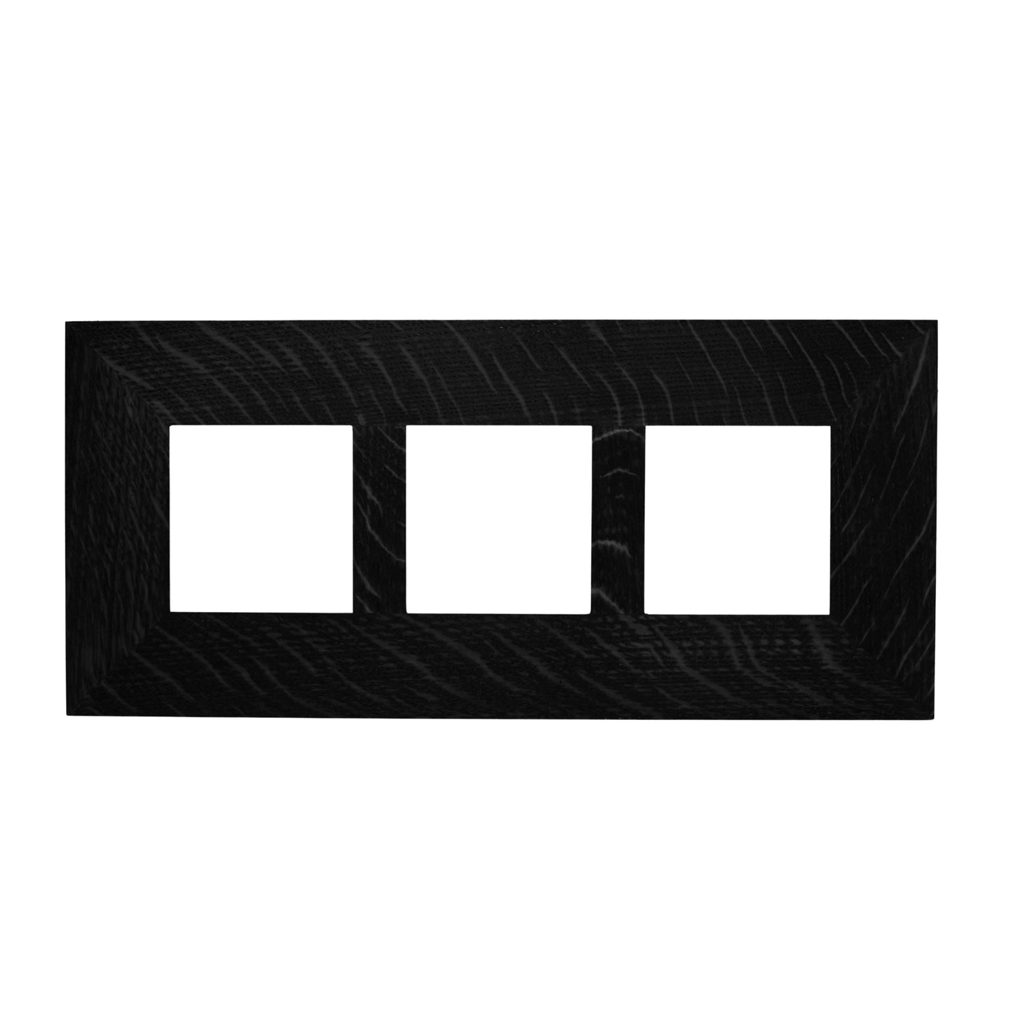 4x4 Oak Park Frame - Triple Divider - Ebony