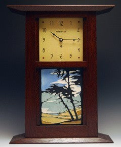 Mantle or Wall Clock with 6"x8" Tile