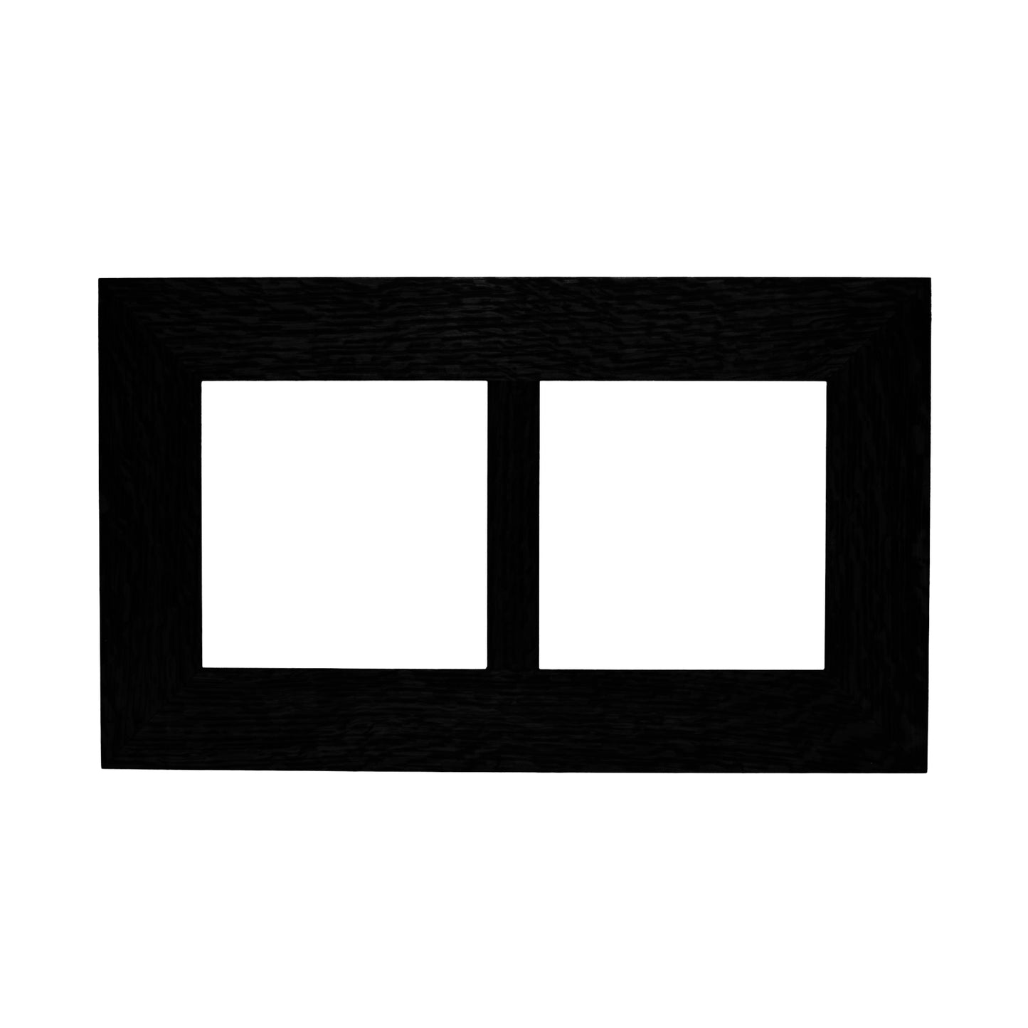 6x6 Oak Park Frame - Double Divider - Ebony