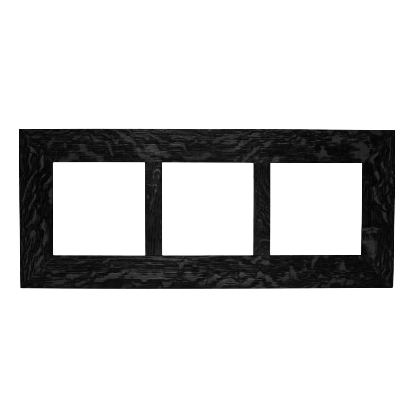 6x6 Oak Park Frame - Triple Divider - Ebony