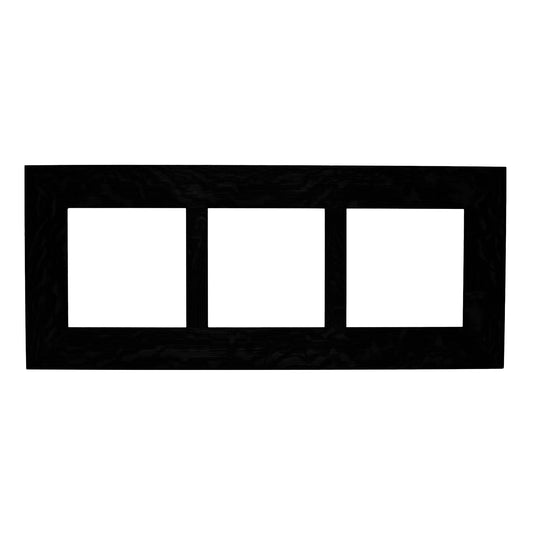 6x6 Oak Park Frame - Triple Divider - Ebony