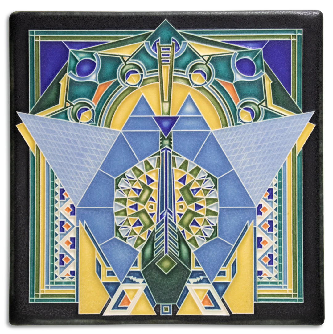 Imperial Peacock - 8"x8" Tile