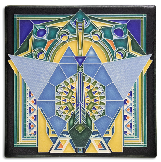 Imperial Peacock - 8"x8" Tile