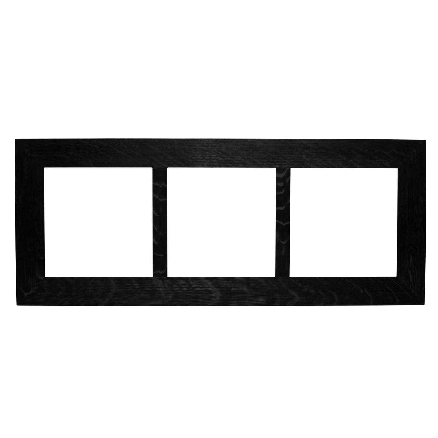 8x8 Oak Park Frame - Triple Divider - Ebony