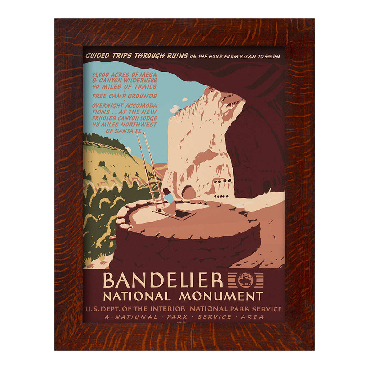 Bandelier National Monument - Framed Poster