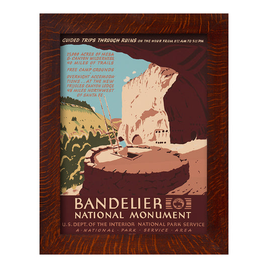 Bandelier National Monument - Framed Poster