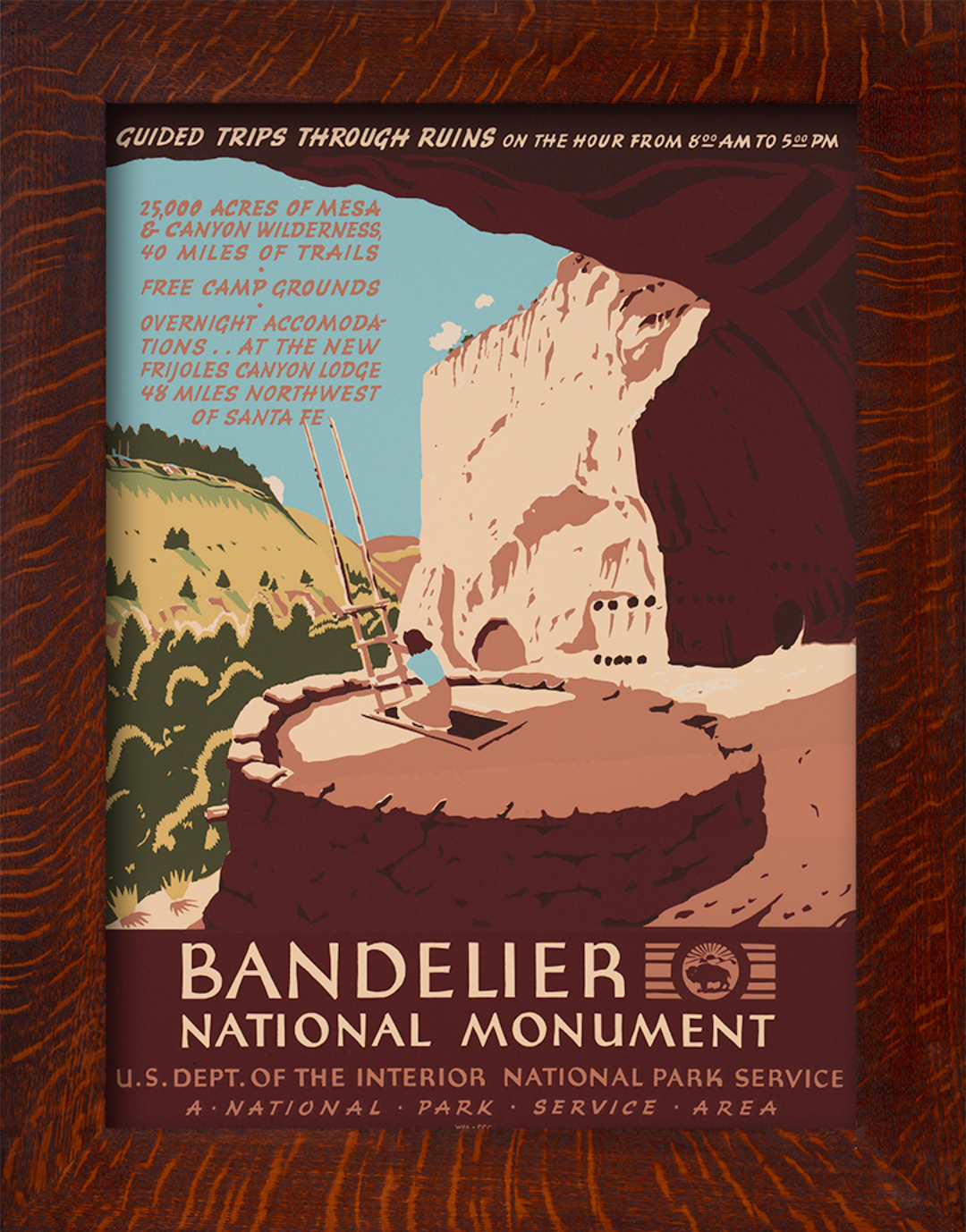 Bandelier National Monument - Framed Poster
