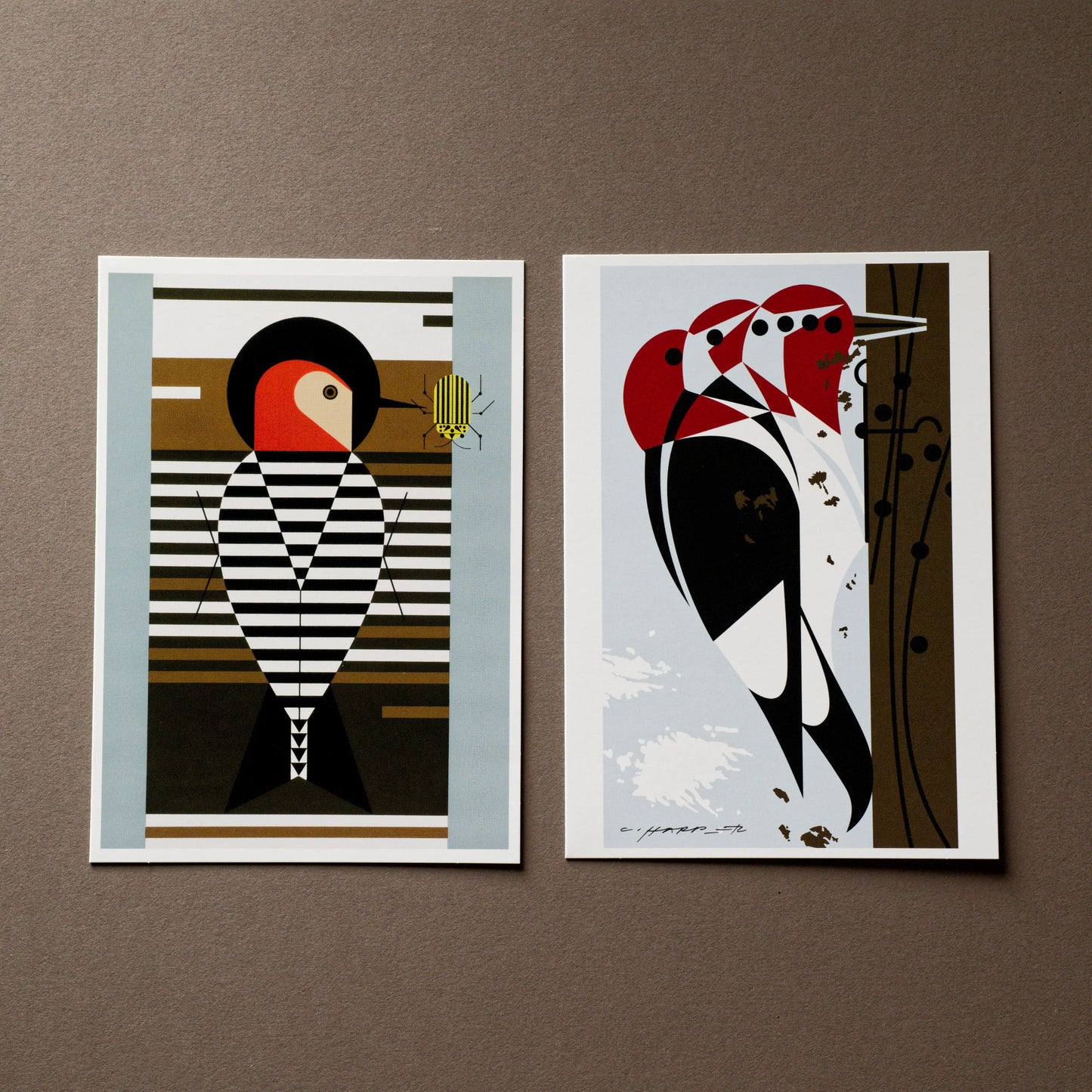 Charley Harper Woodpeckers Notecard Folio