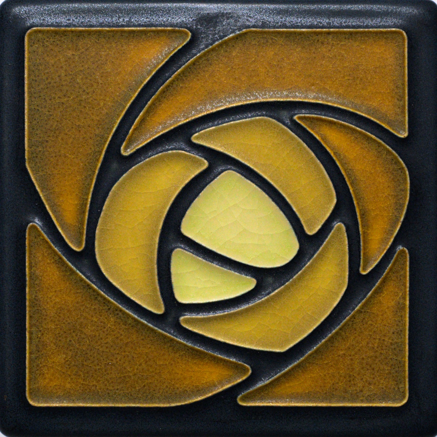 Dard Hunter Rose - 4"x4" Tile