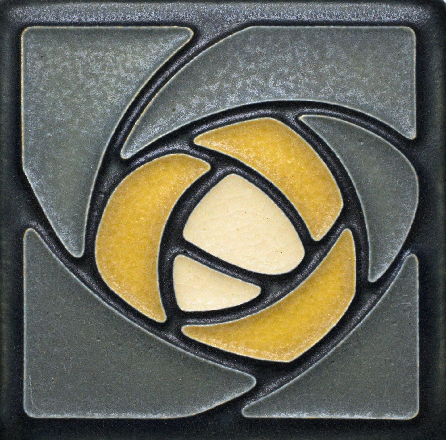 Dard Hunter Rose - 4"x4" Tile