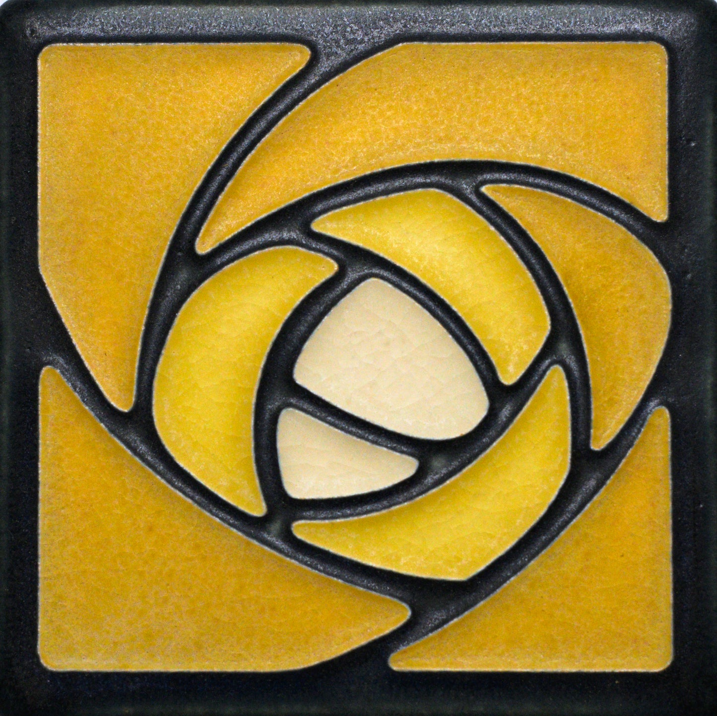 Dard Hunter Rose - 4"x4" Tile