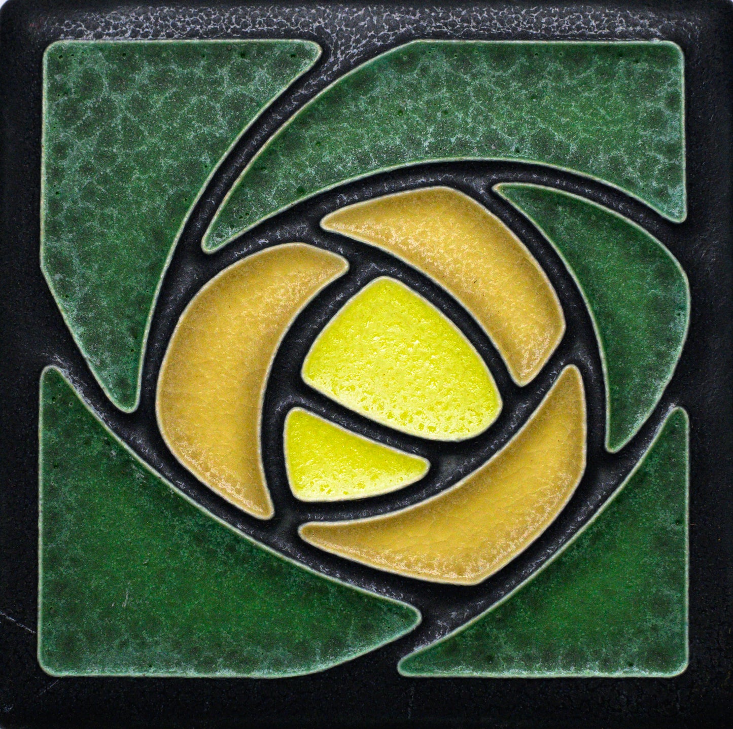 Dard Hunter Rose - 4"x4" Tile