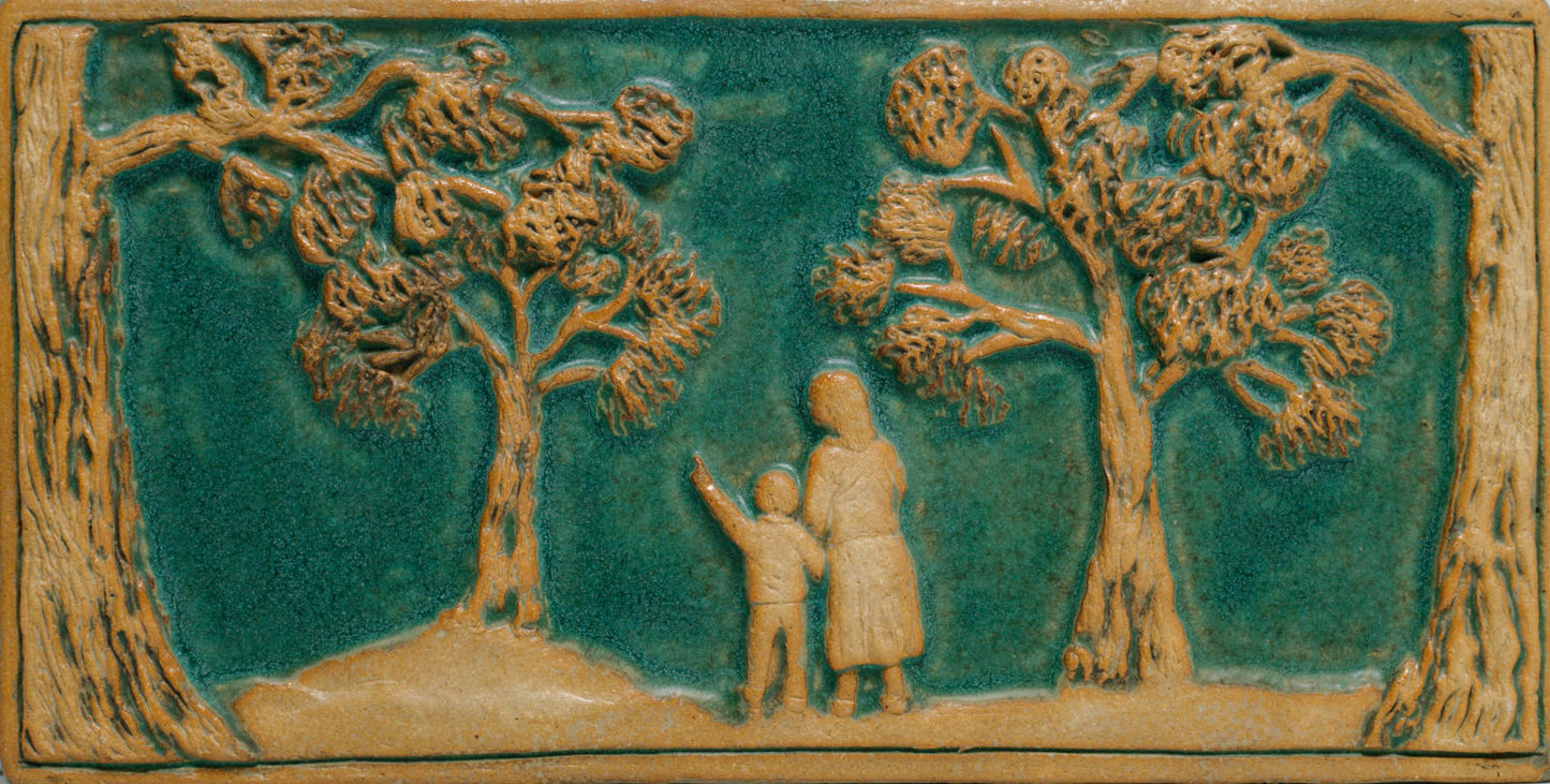 Children's Series Woman & Child - 6"x12" Tile