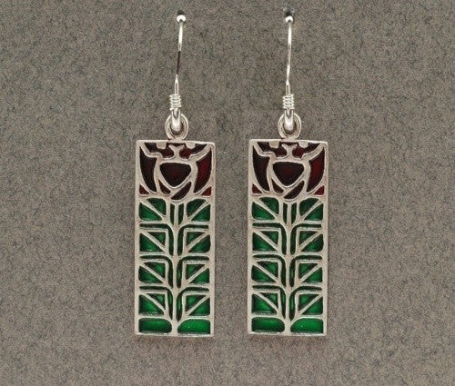 Dard Hunter Sterling Silver & Enamel Jewelry - Design #206