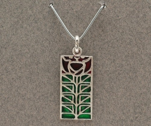 Dard Hunter Sterling Silver & Enamel Jewelry - Design #207