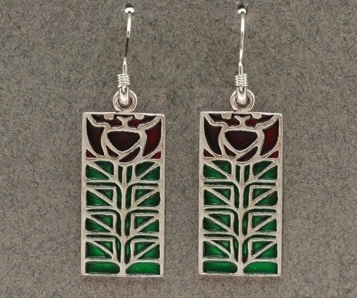 Dard Hunter Sterling Silver & Enamel Jewelry - Design #207