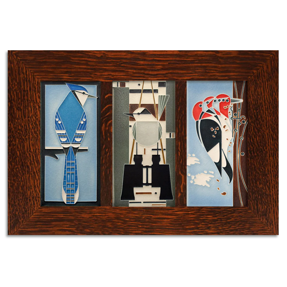 Charley Harper Birds Trio - 4"x8" Tiles
