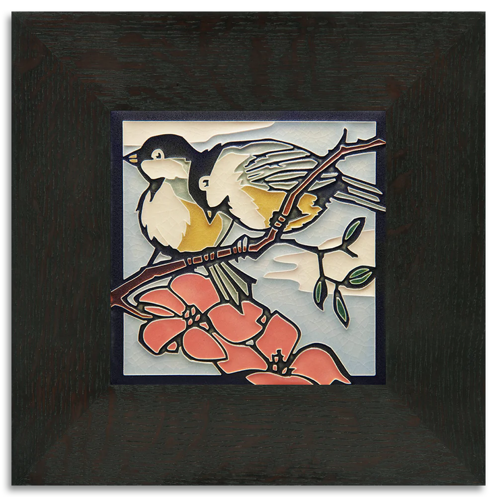 Spring Chickadees - 6"x6" Tile