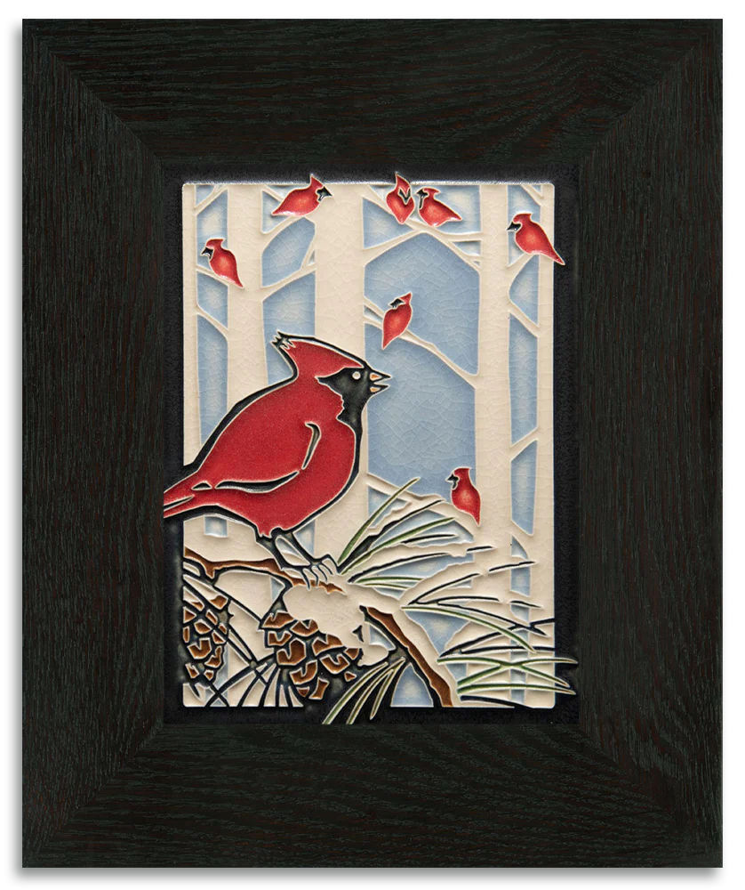 Winter Cardinals - 6"x8" Tile