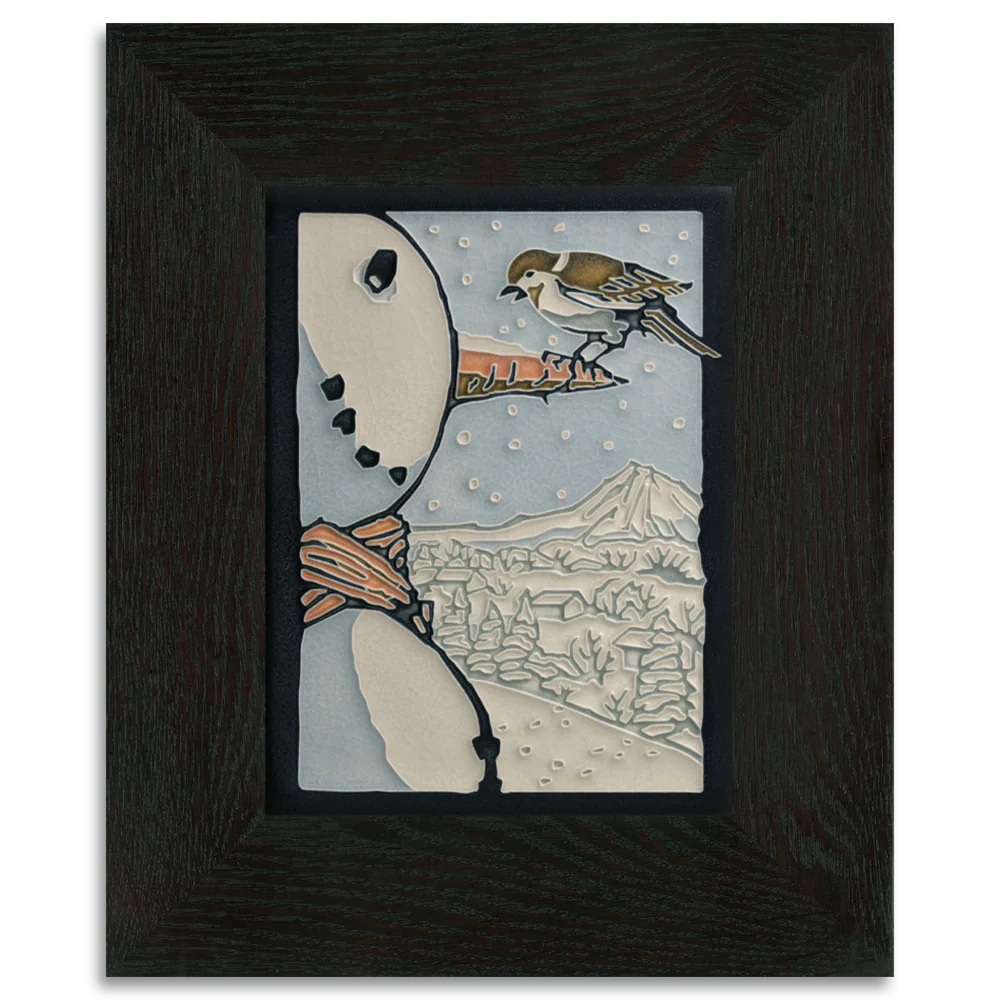 Frosty Perch - 6"x8" Tile