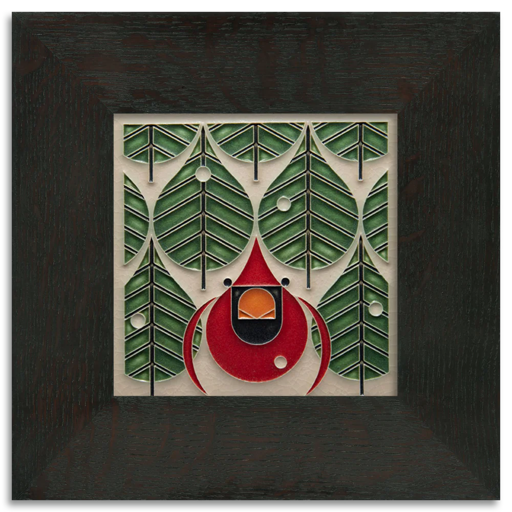 Coniferous Cardinal - 6"x6" Tile