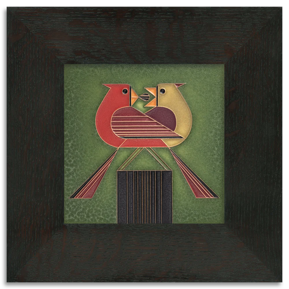 Redbird Romance - 6"x6" Tile