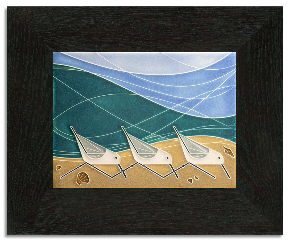 Beach Birds - 6"x8" Tile