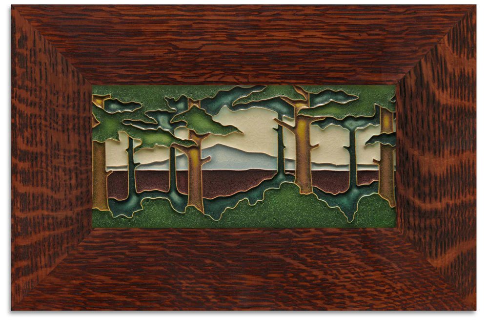 Horizontal Pine Landscape - 4"x8" Tile