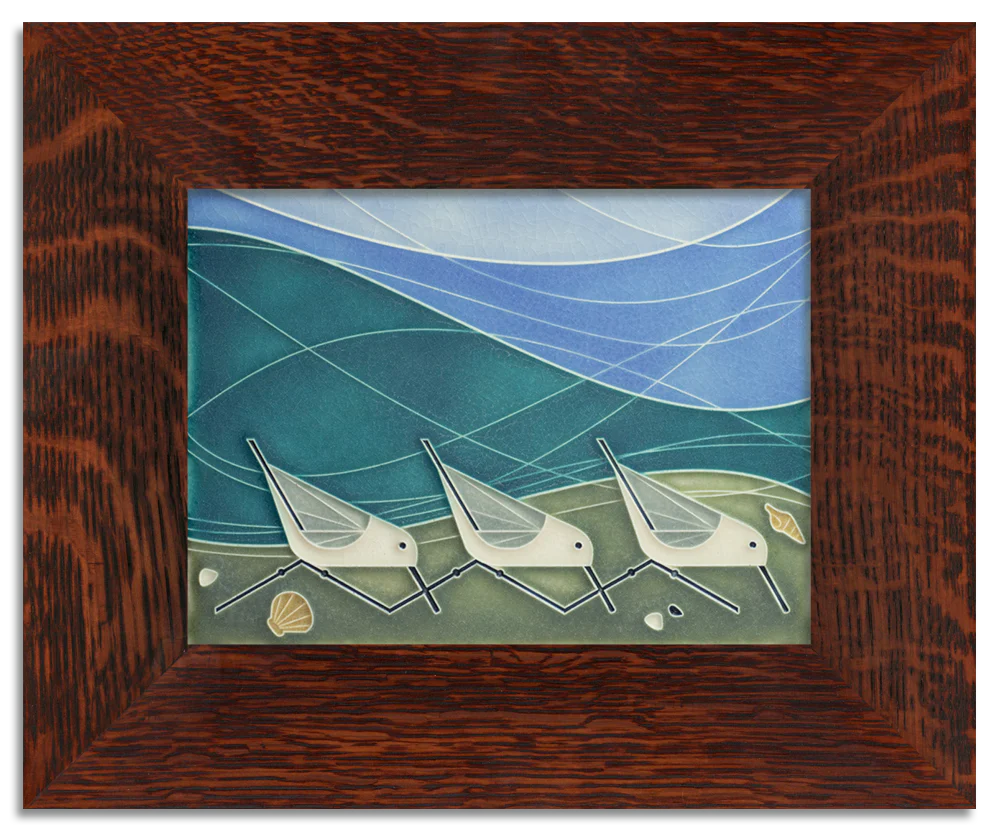 Beach Birds - 6"x8" Tile