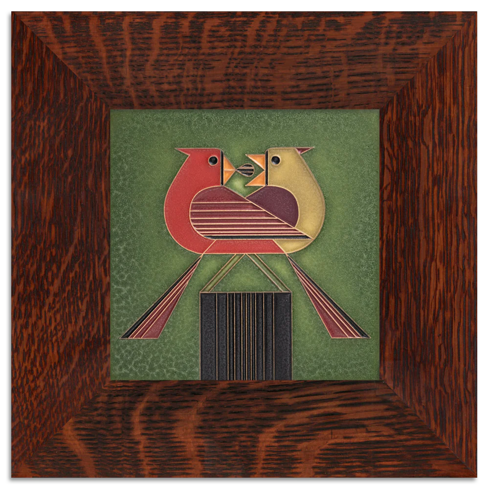 Redbird Romance - 6"x6" Tile