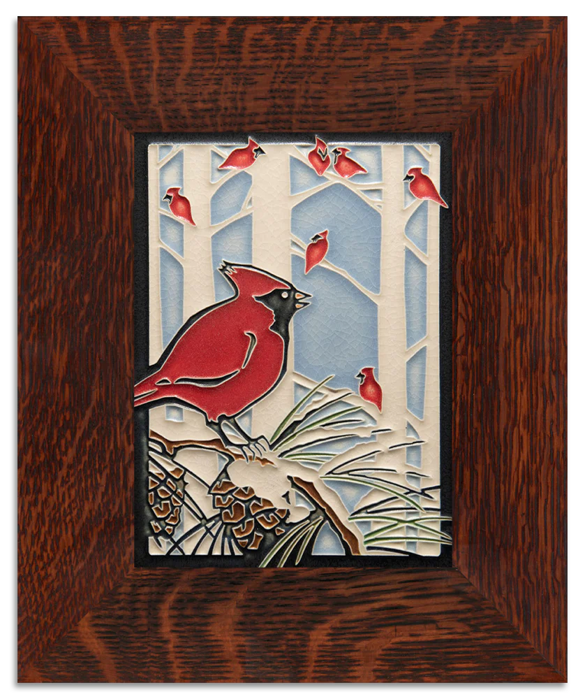 Winter Cardinals - 6"x8" Tile