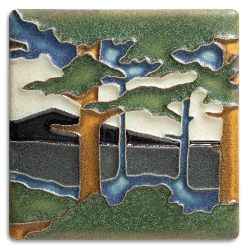 Pine Landscape - 4"x4" Tile