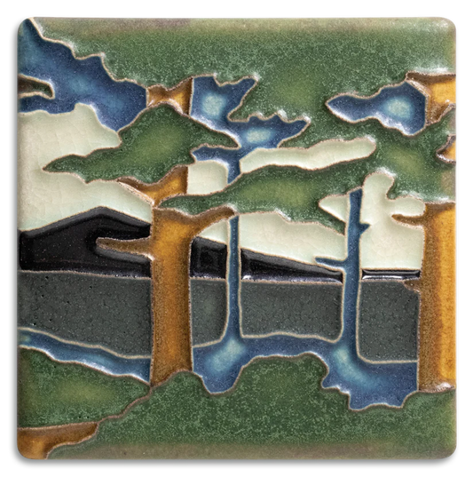 Pine Landscape - 4"x4" Tile